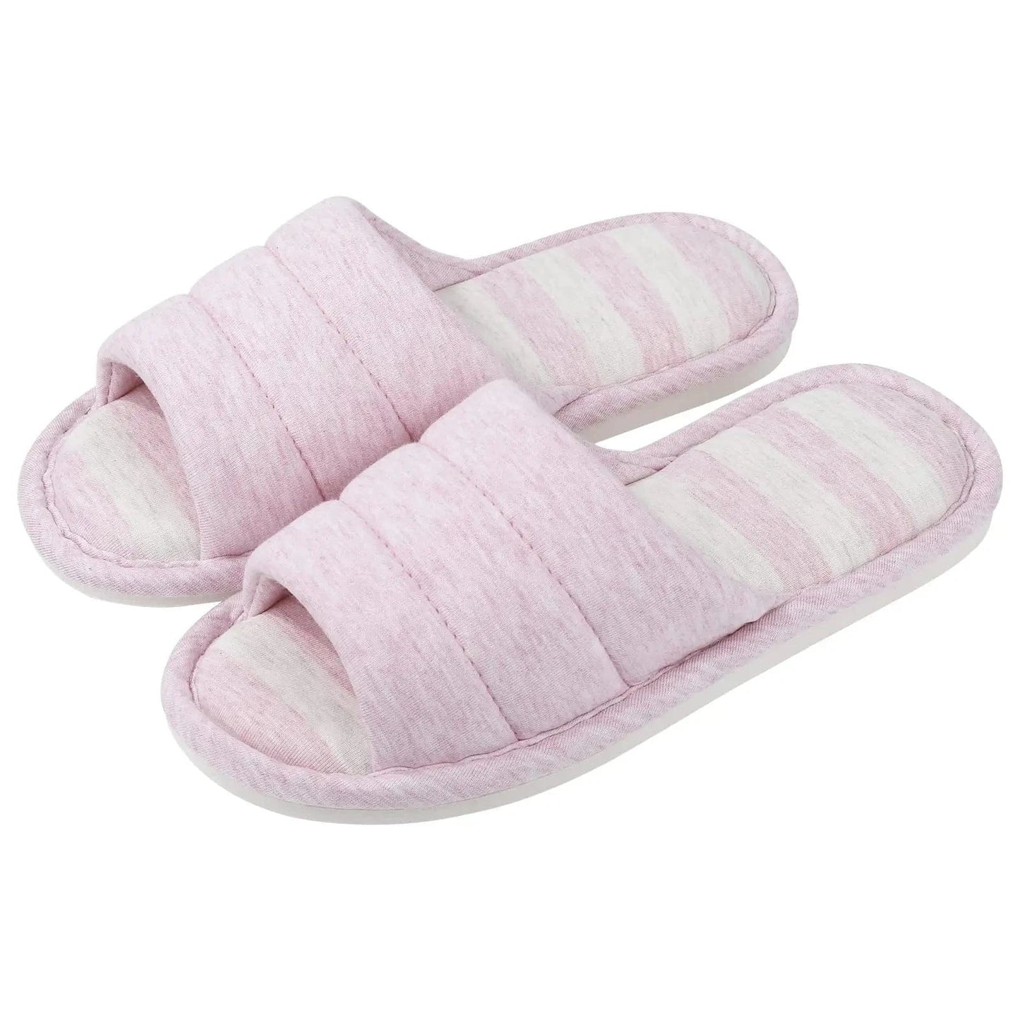 Chaussons Femme Luxe | Coton Ouvert Élégant