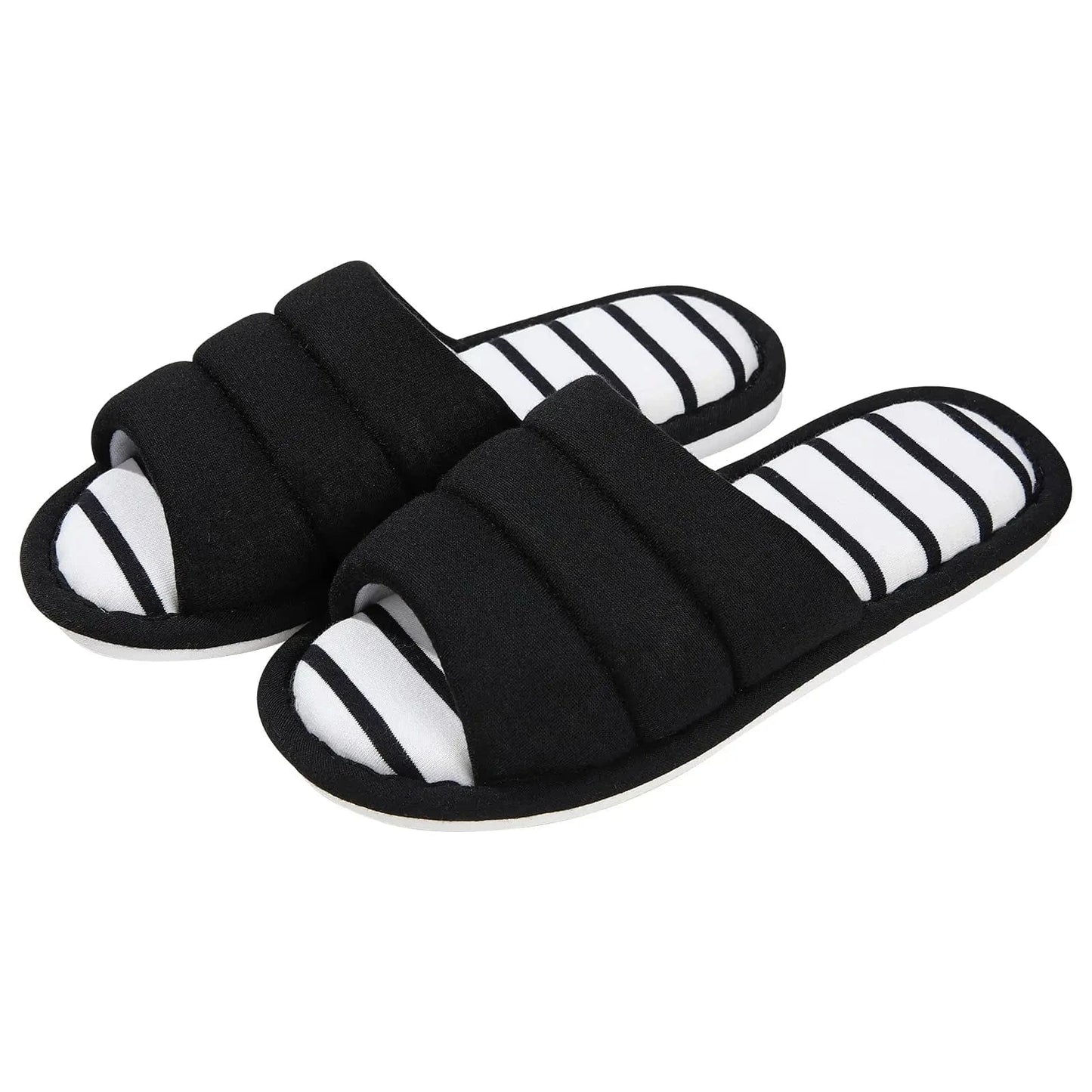 Chaussons Femme Luxe | Coton Ouvert Élégant