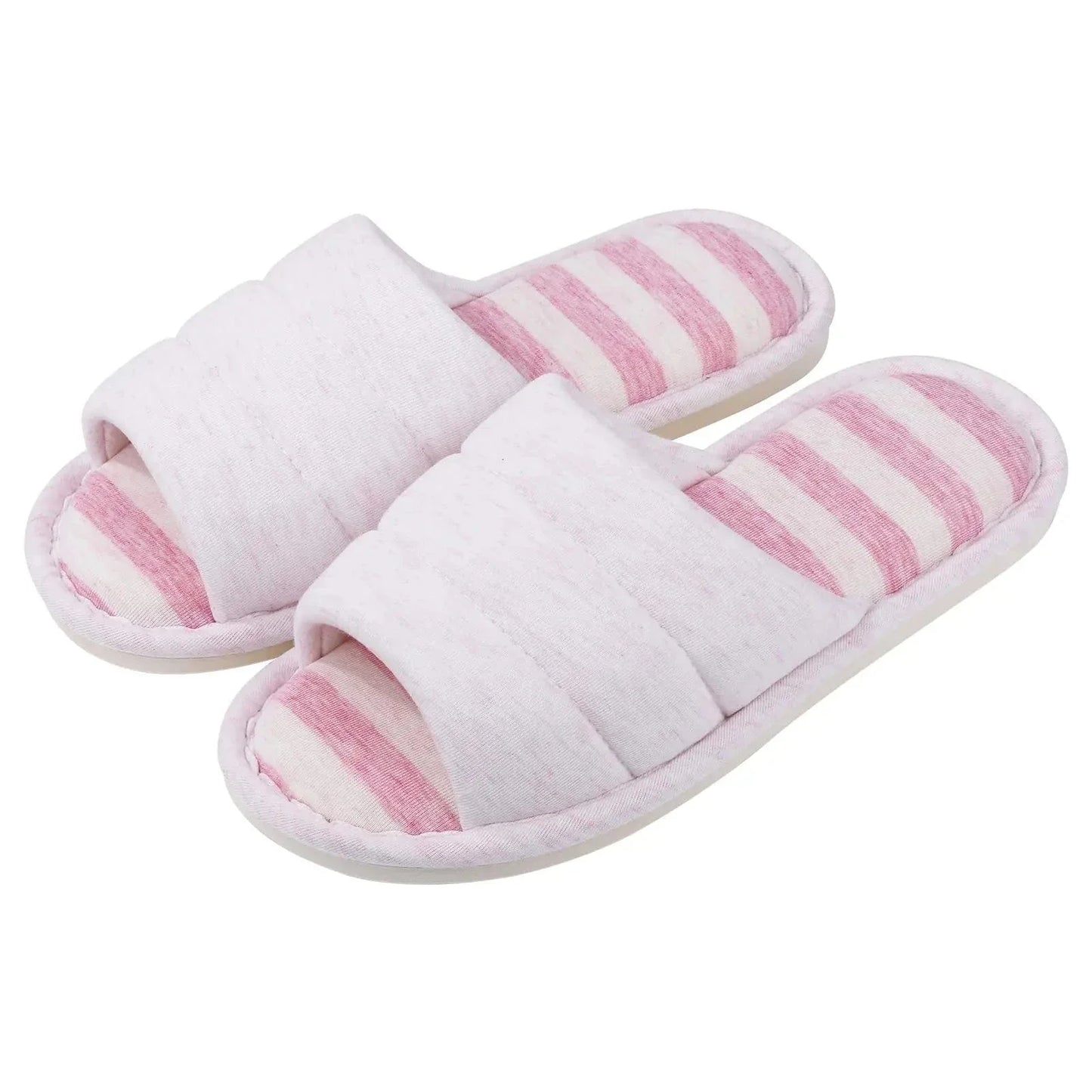 Chaussons Femme Luxe | Coton Ouvert Élégant