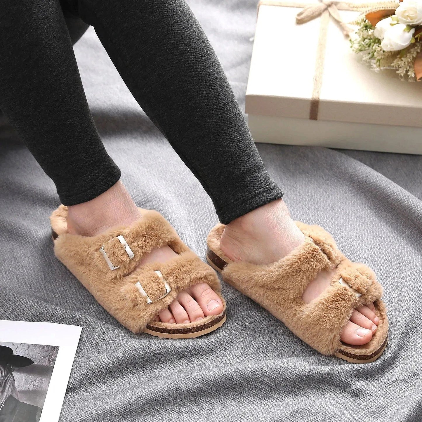 Chaussons Chauds Femme - Confort et Élégance