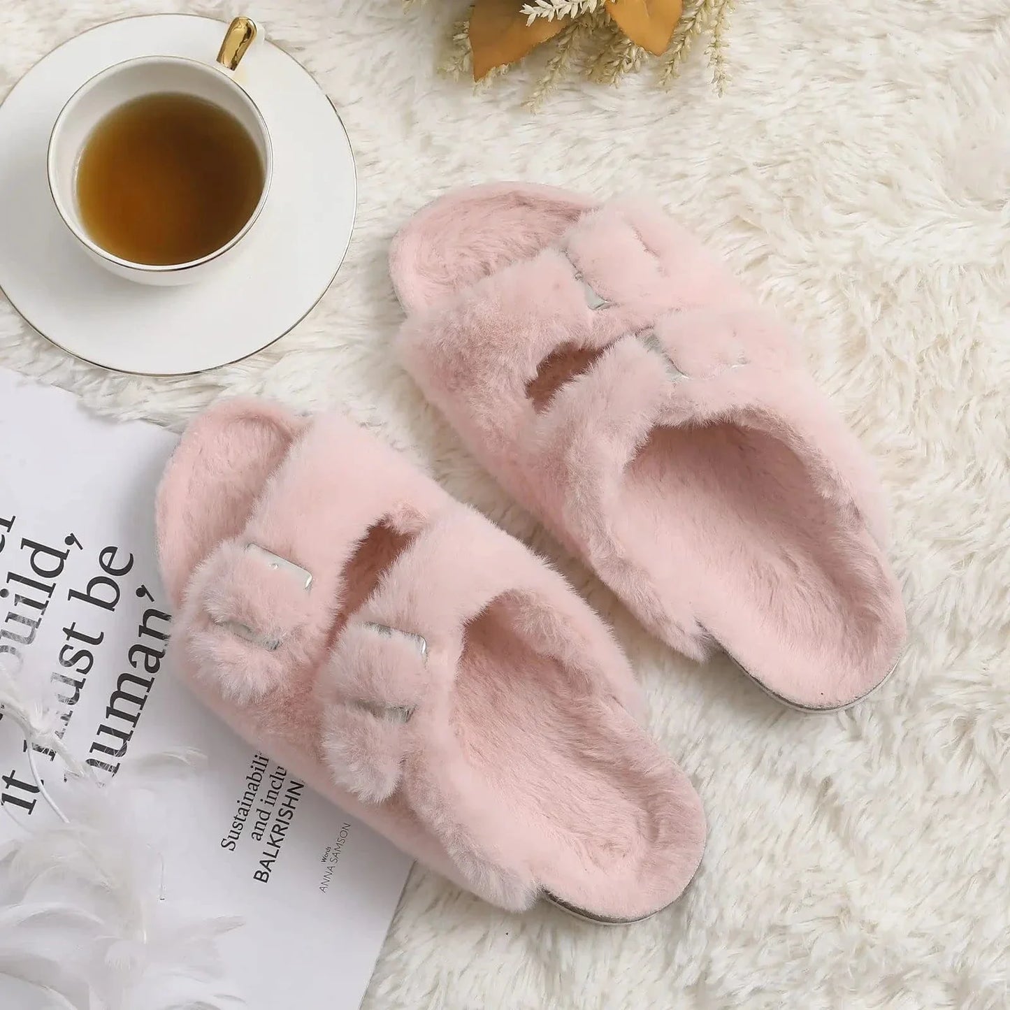 Chaussons Chauds Femme - Confort et Élégance