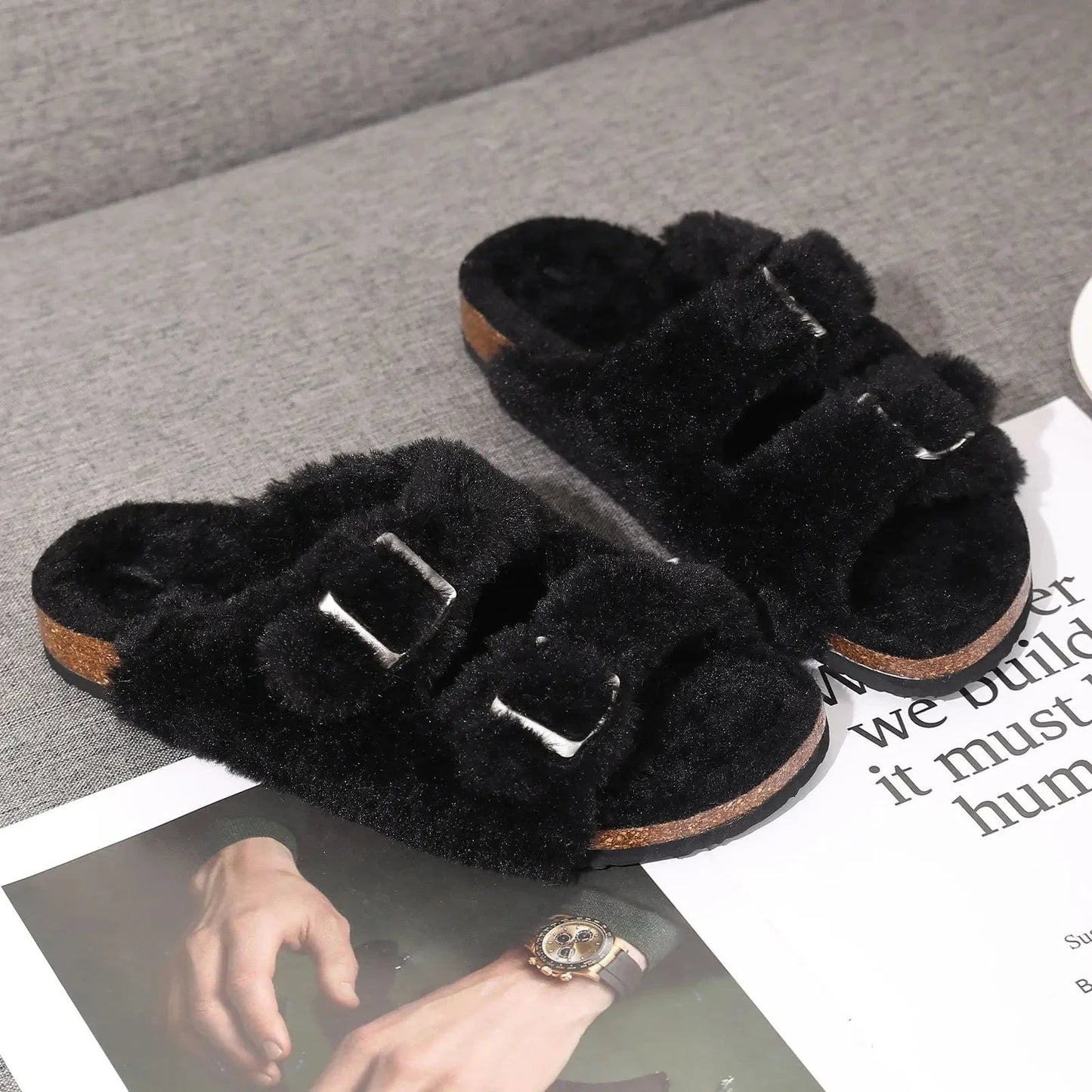 Chaussons Chauds Femme - Confort et Élégance