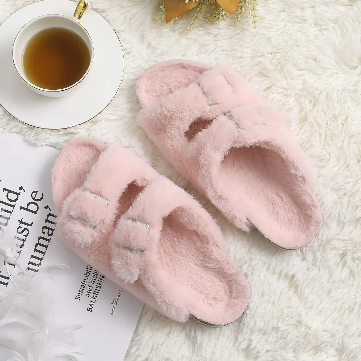 Chaussons Chauds Femme - Confort et Élégance