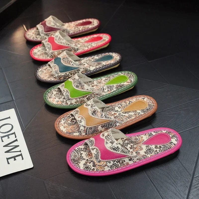 Pantoufle Claquette en Cuir Luxe