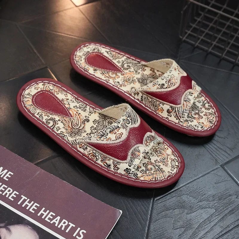 Pantoufle Claquette en Cuir Luxe