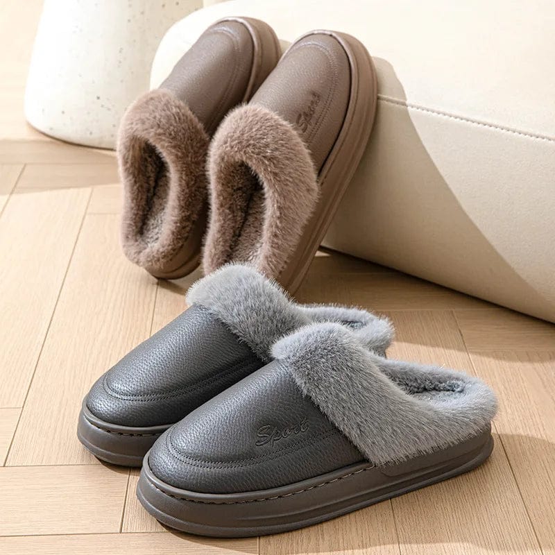 Pantoufle en Cuir PU Luxe