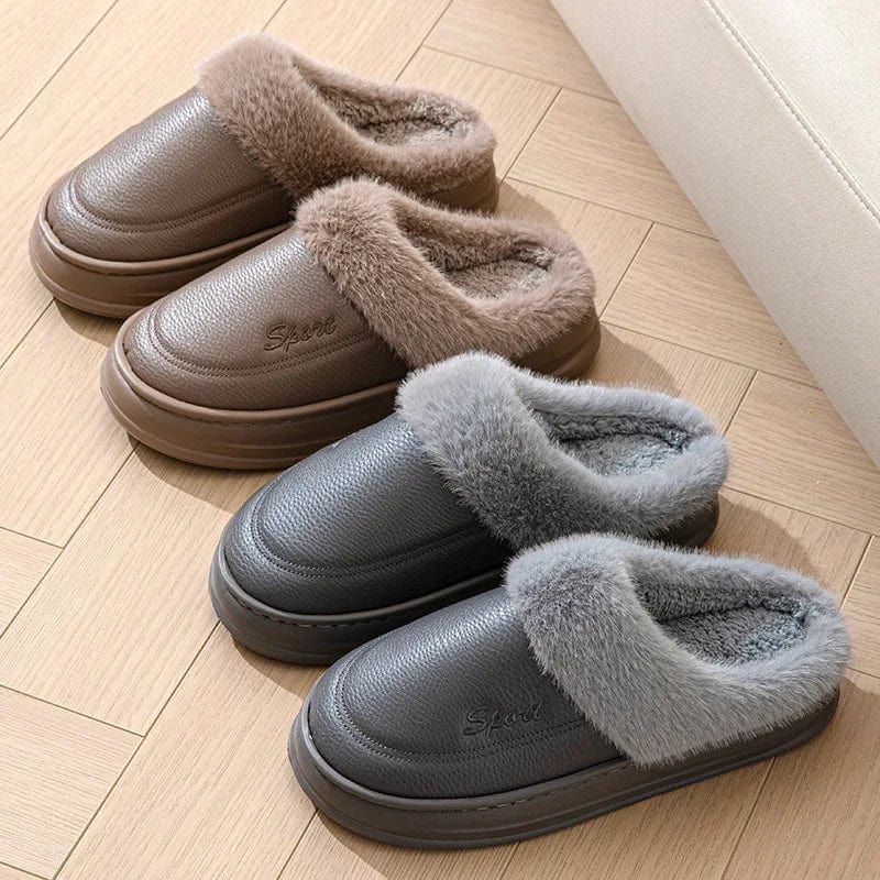 Pantoufle en Cuir PU Luxe