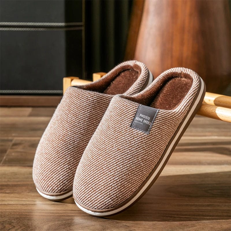 Pantoufle homme rayée Chic et Confort