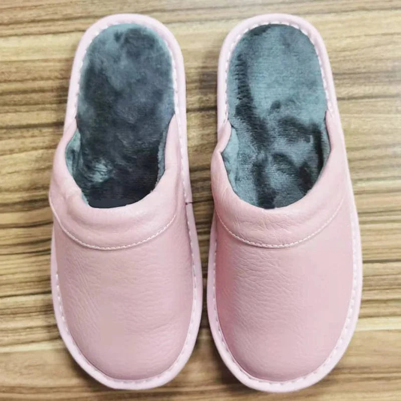 Chaussons en Cuir Élégance