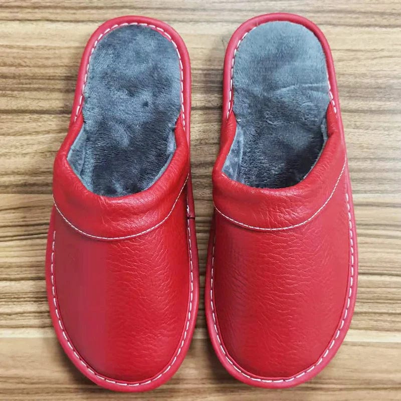 Chaussons en Cuir Élégance