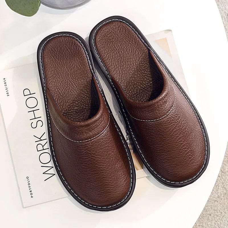 Chaussons en Cuir Élégance