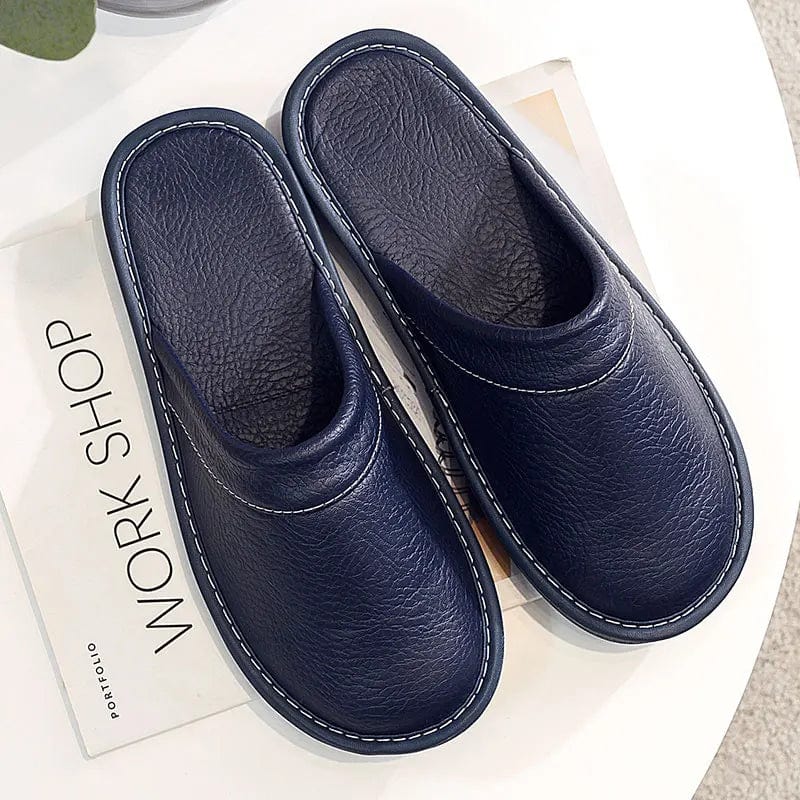 Chaussons en Cuir Élégance
