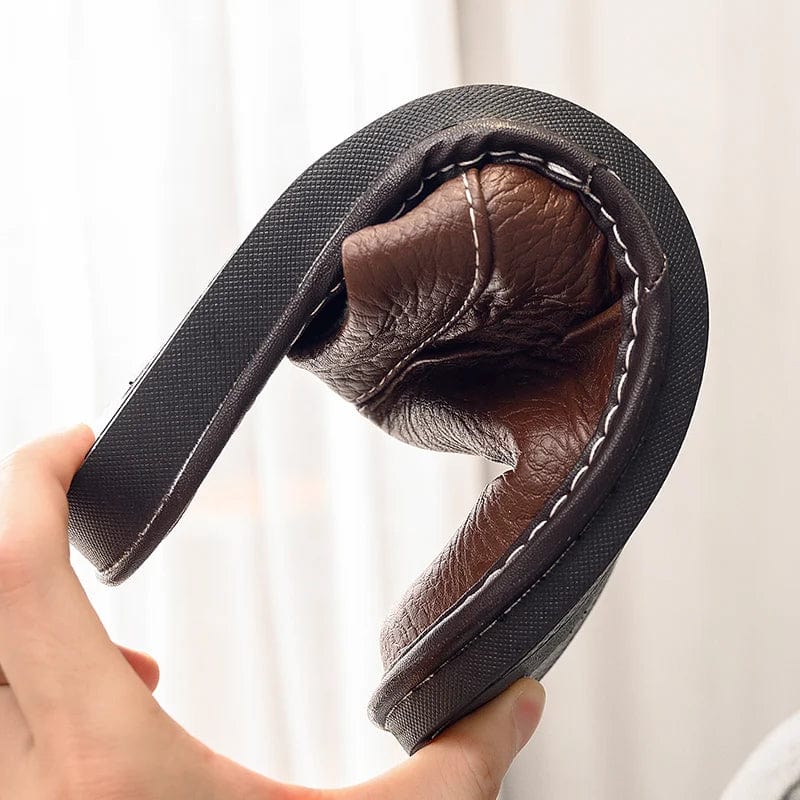 Chaussons en Cuir Élégance