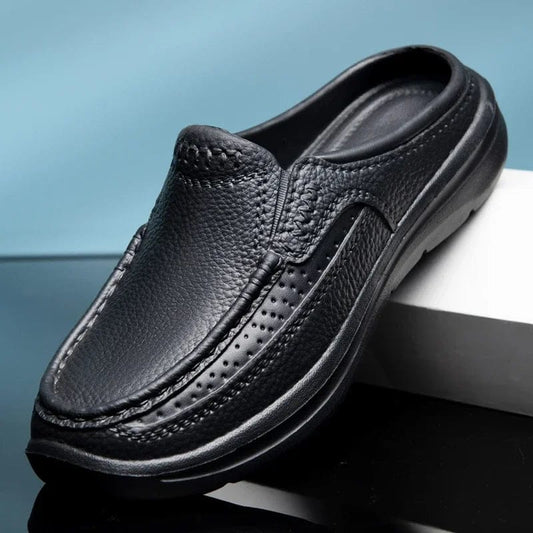 Chaussons en Cuir Élégance