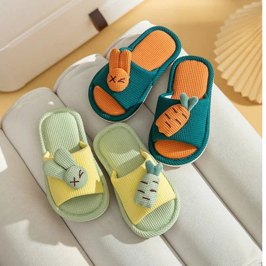 Chausson Éponge Enfant Lapin Doux & Joyeux