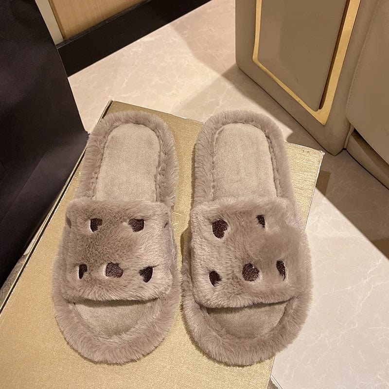 Chausson Fourrure Luxe Claquette