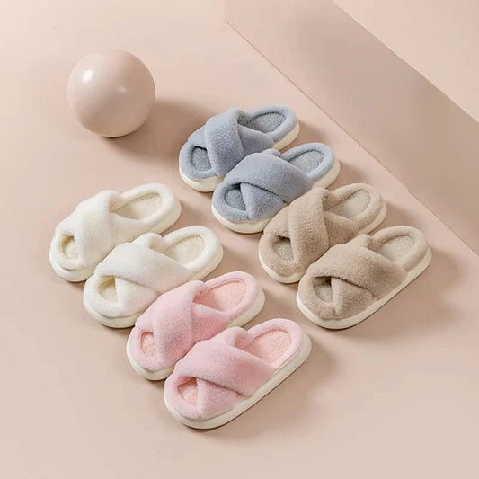 Chaussons Fluffy en Fourrure Douillette