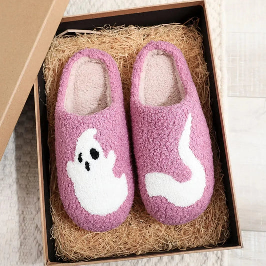 Chaussons Halloween Fantôme en Folie