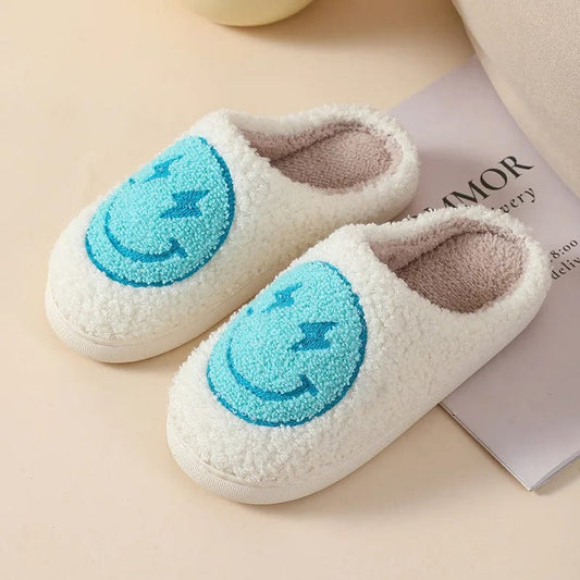 Chausson Smiley Bleu Éclatant