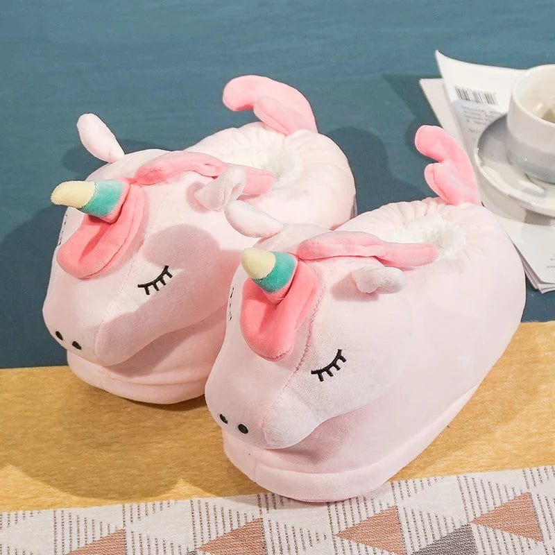 Chaussons Licorne Rose Magiques