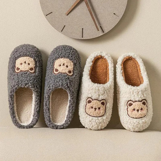 Chaussons Ourson en Moumoute Douillette