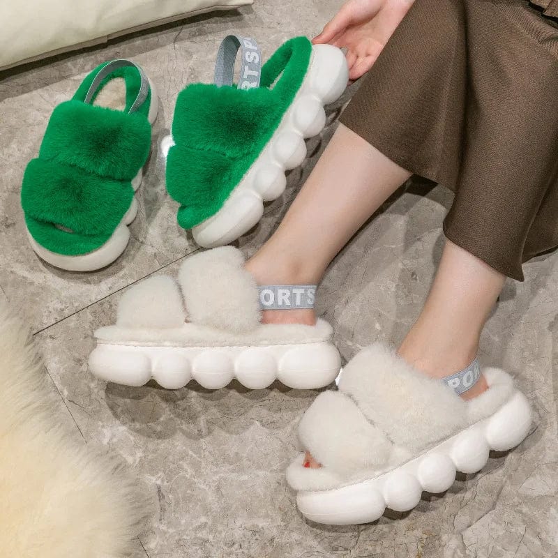Chaussons en Fourrure Élégance