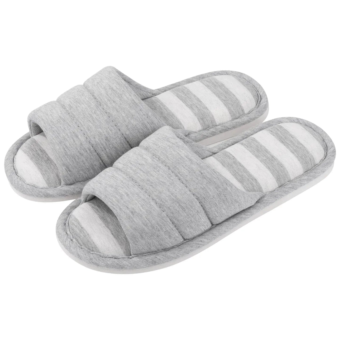 Chaussons Femme Luxe | Coton Ouvert Élégant