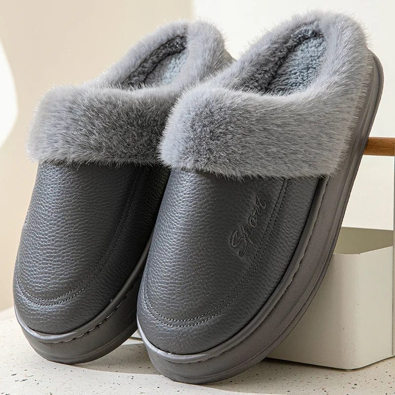 Pantoufle en Cuir PU Luxe
