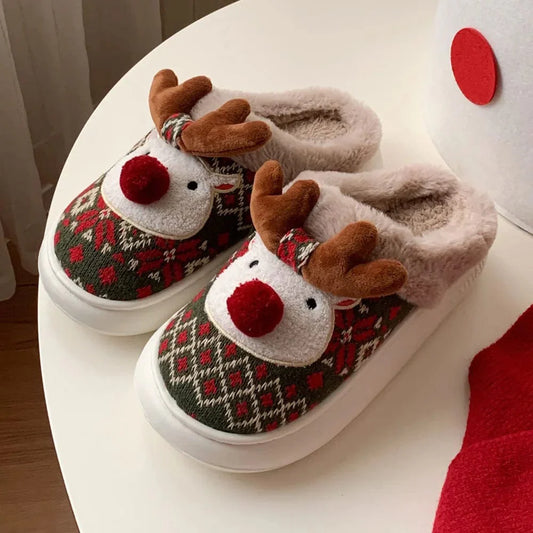 Chaleur Féérique : Pantoufles de Noël pour Femmes