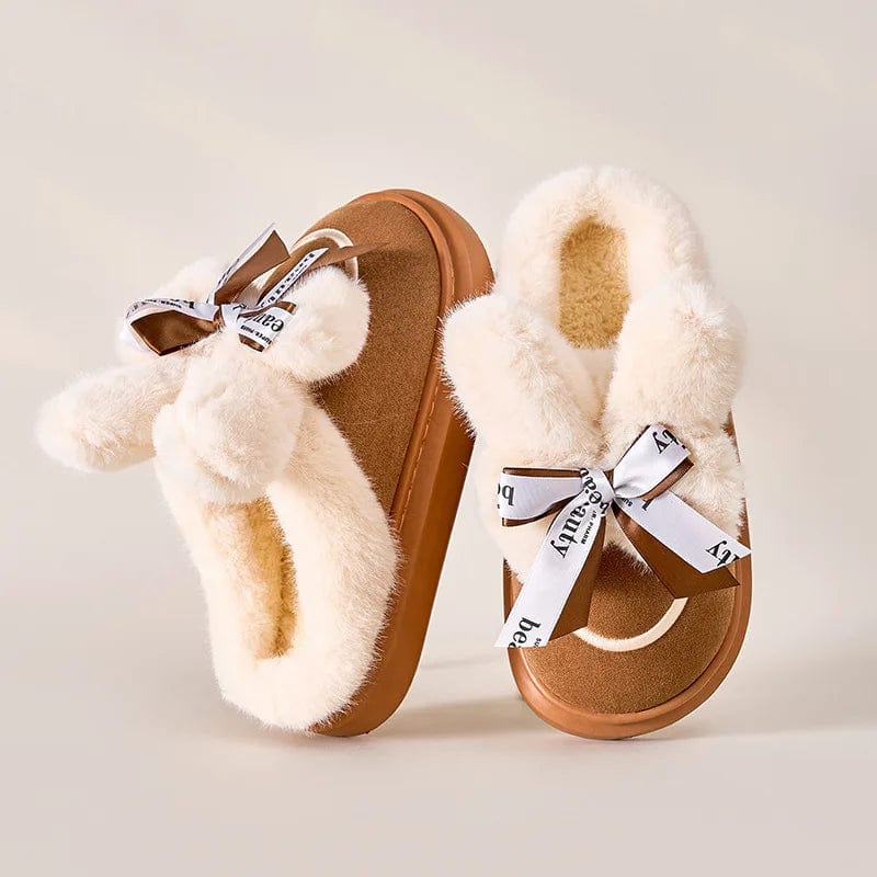 Pantoufles Élégance Femme en Daim