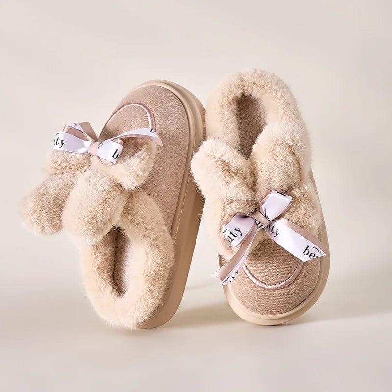 Pantoufles Élégance Femme en Daim
