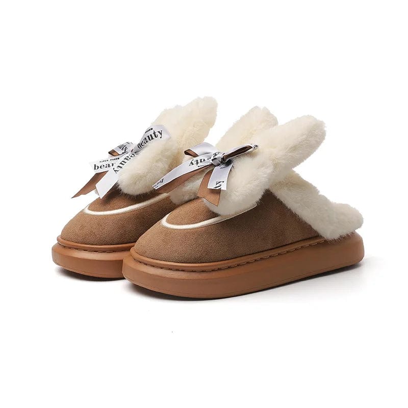 Pantoufles Élégance Femme en Daim