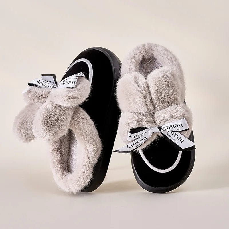 Pantoufles Élégance Femme en Daim